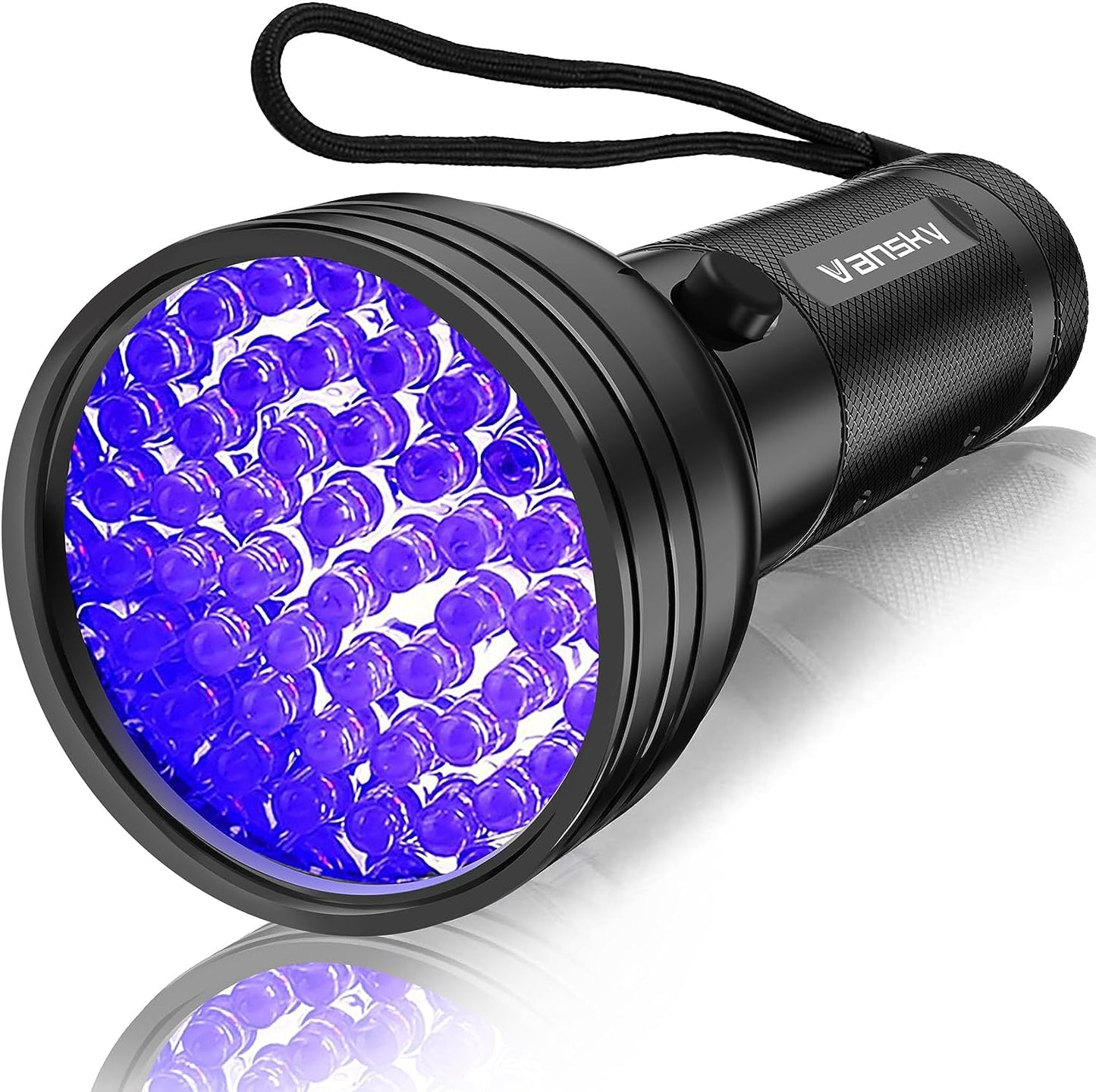 UV Flashlight Black Light UV Lights, 51 LED Ultraviolet Blacklight Pet Urine Detector for Dog Cat Urine,Dry Stains,Bed Bug, Matching with Pet Odor Eliminator