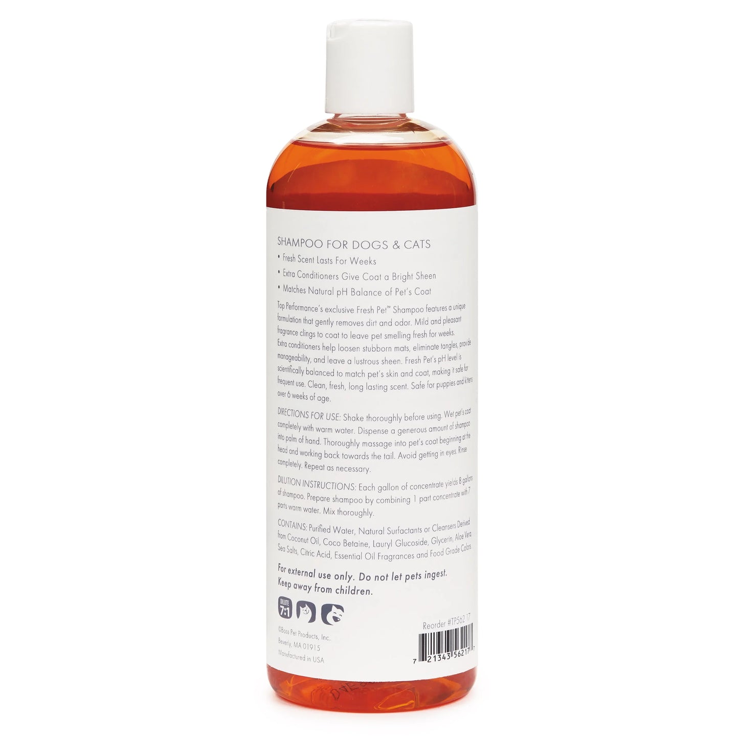 Fresh Pet Dog and Cat Shampoo, 17Oz