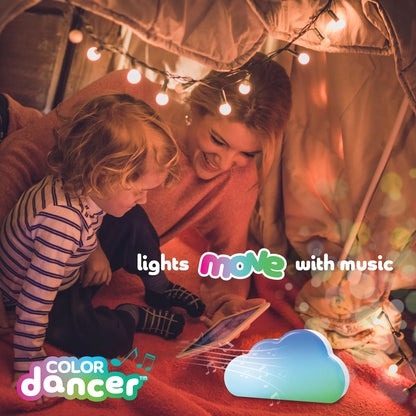 LED Cloud Rechargeable Kids Night Light, Remote Control Included, 3.23" H X 5.9" W