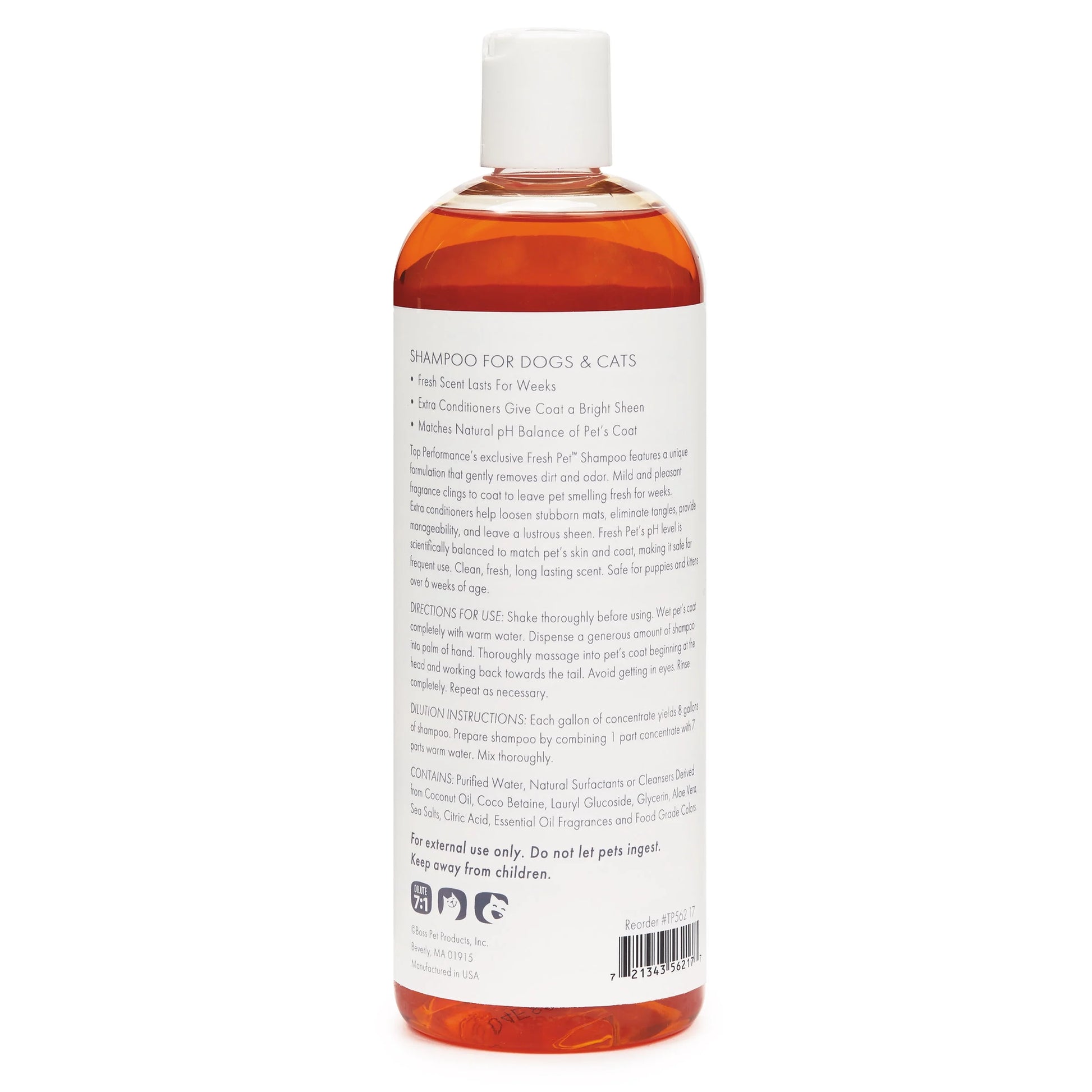 Fresh Pet Dog and Cat Shampoo, 17Oz