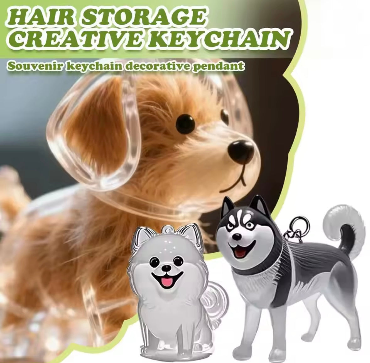 Hair Storage Memorial Keychain