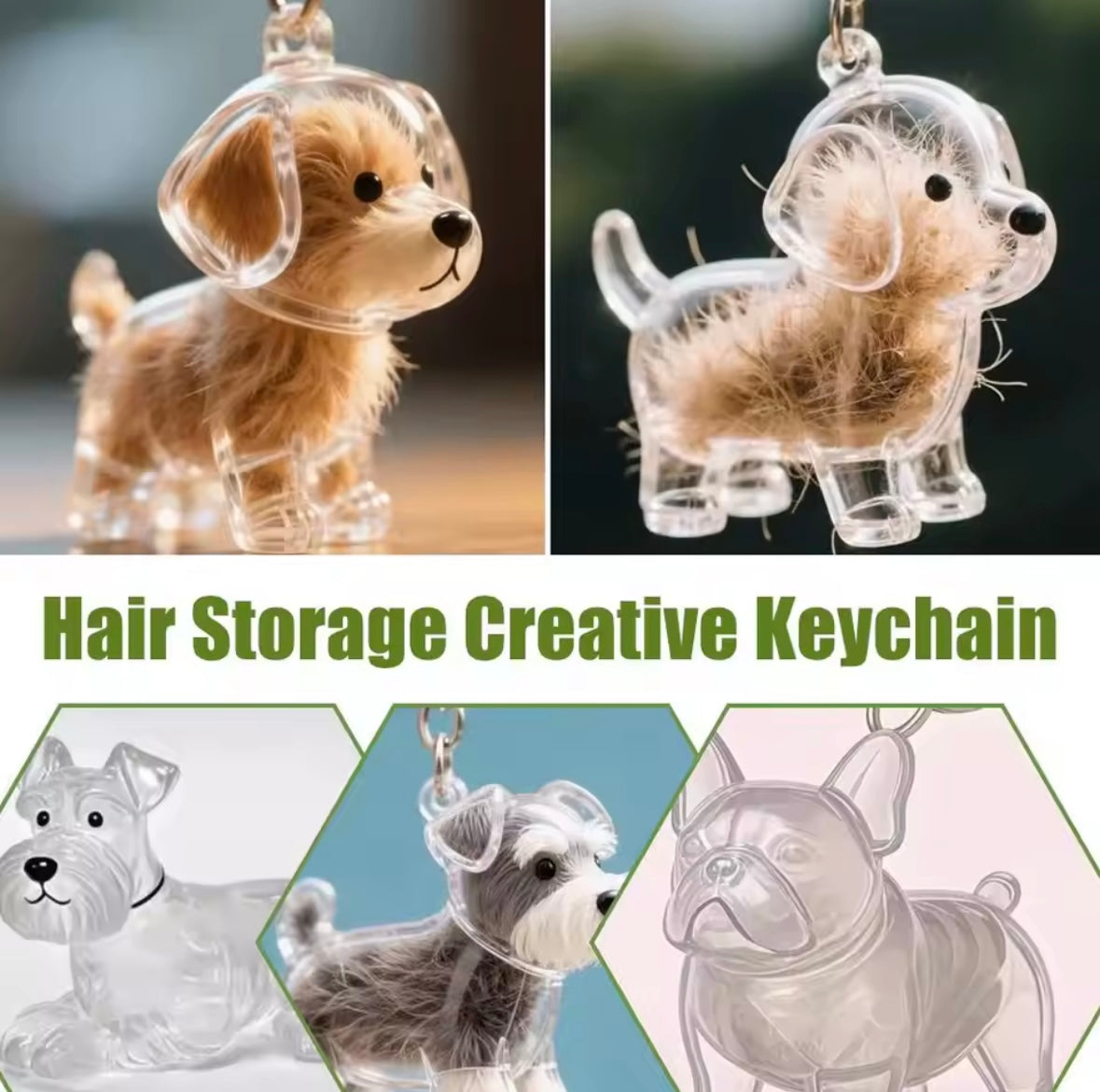 Hair Storage Memorial Keychain